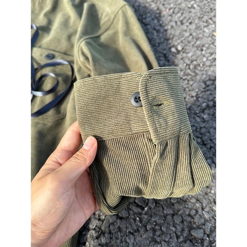 优优库平替灯芯绒衬衫秋冬款休闲宽松圆领长袖衬衣CS331-P35,男装衬衫,星座301C-5
