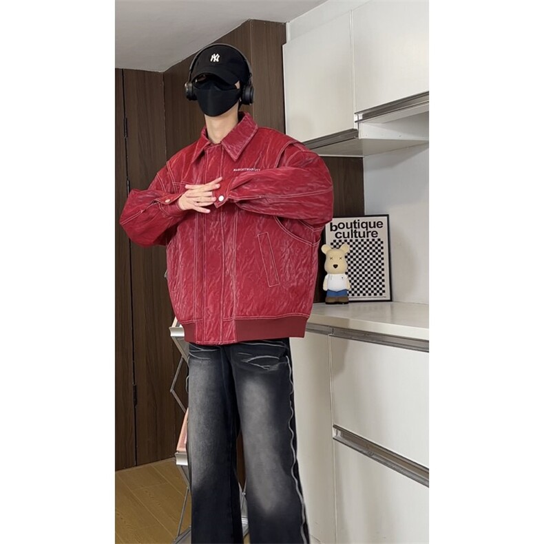 直播品质多结构皮衣美式潮牌假两件皮夹克X1213-DY2316-特P108,男装夹克,星座1213