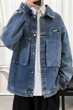 21秋装牛仔夹克机能超火外套韩版潮流工装牛仔衣A071-303-P80，男装夹克，电商A071