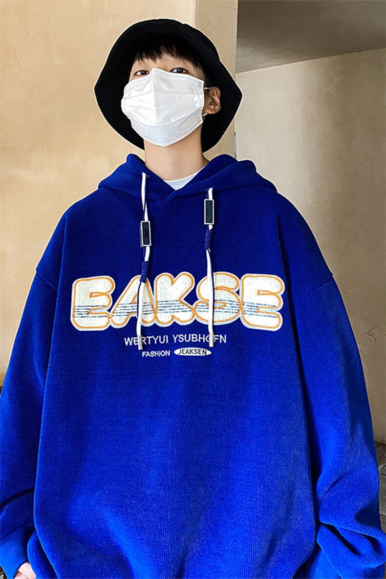 重磅发泡卫衣美式春季潮牌印花外套潮流宽松连帽-JK23105-P65控88,男装卫衣,星座605(原A050)