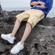 男士短裤潮牌ins潮流五分裤夏款宽松工装休闲运动中裤子S502，男装休闲裤，星座509