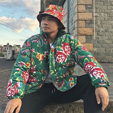 MY203男女休闲加厚保暖防寒棉衣外套棉服棉袄东北大花绿色团队潮，男装棉衣，星座115A(原星座507）