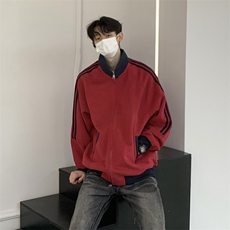 抖音得物高品质26春装美式高街重磅结构拼接织带立领卫衣外套CM42，女装短外套，电商A486-1