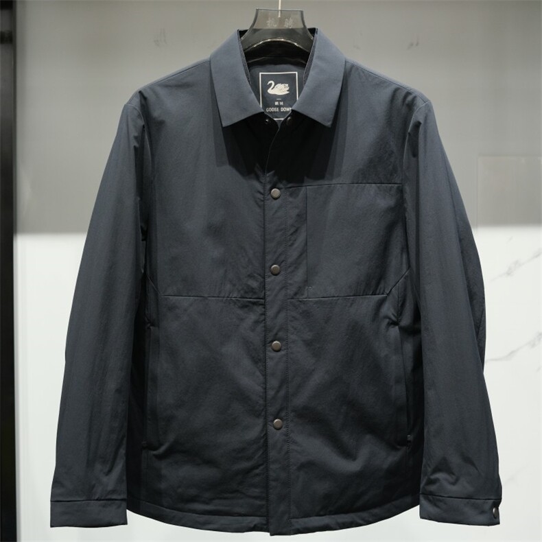 F82601主推衬衫领鹅绒服夹克外套,男装羽绒服,钱塘207-1