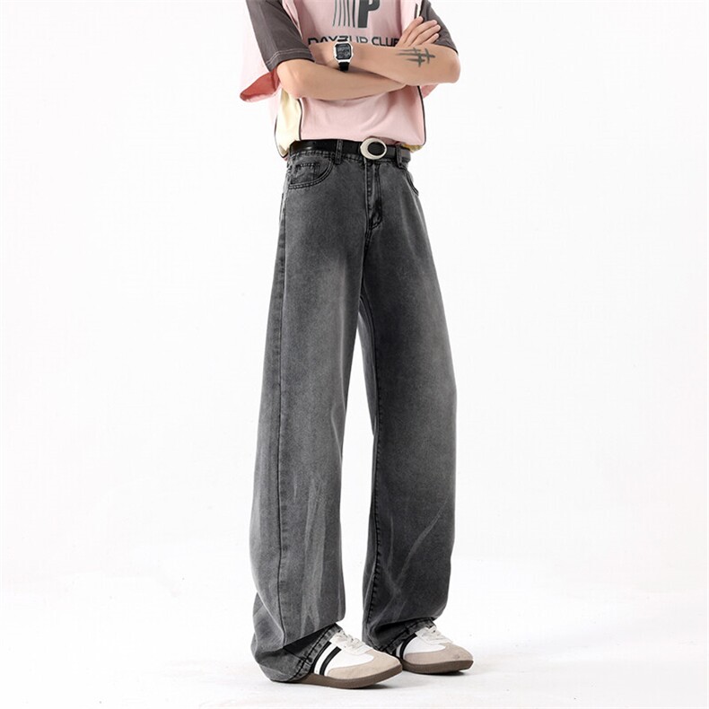 B221美式ins高街宽松扎染莱赛尔冰丝牛仔裤LK25483-特P45控78,男装牛仔裤,电商B221
