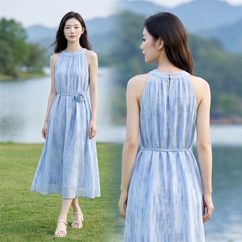连衣裙女夏季轻盈凉爽波西米亚,女装套装/套裙,曼沙奕珂