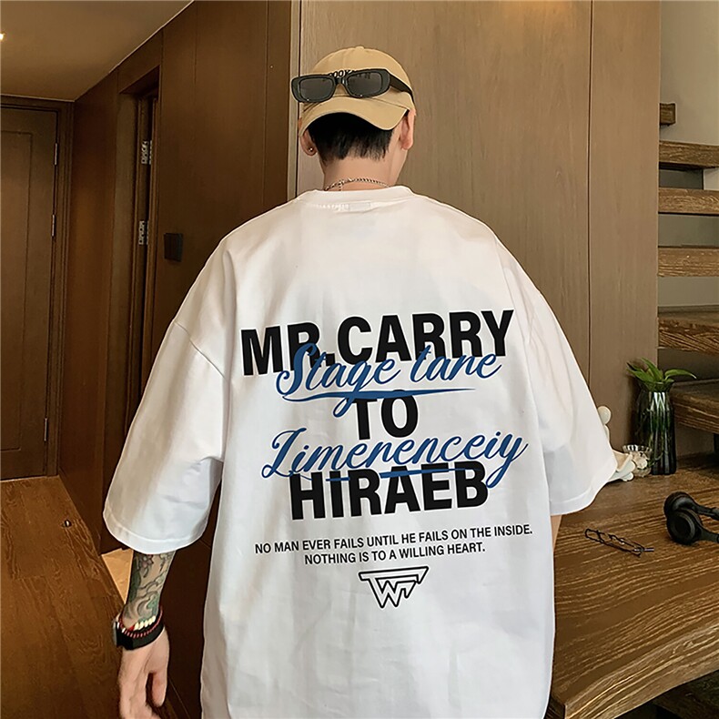 重磅240克精梳双纱精密赛格纺T恤 纯棉印花短袖男T6349特P19图片
