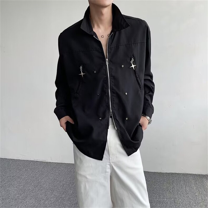 青春流行男夹克文艺潮外套CW1036P42图片