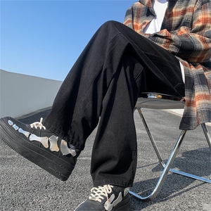 深度库存！现货3万+牛仔裤男秋季宽松休闲直筒A080-9231-P30图片