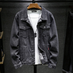 美式复古牛仔外套男高级感痞帅衣服潮流百搭夹克9015-P70四季有货图片