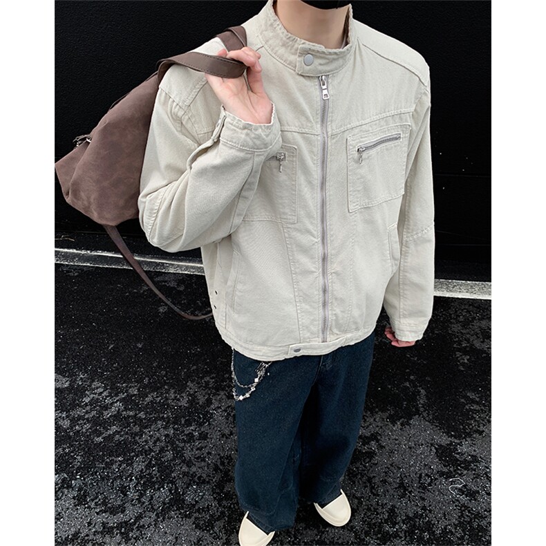 哈灵顿全棉帆布夹克短款立领cleanfit美式外套男3627-特P62,男装夹克,电商B295