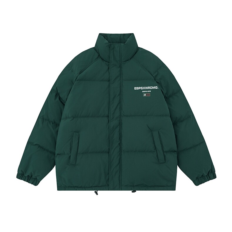白底23冬季百搭宽松字母印花潮流棉服外套TPMY63701TP75控128,男装棉衣,电商A268-1