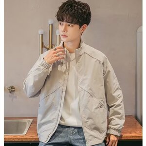 W306-P52 潮牌立领夹克男士春秋季2025新款简约高级感青年工装图片