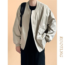 新款现货棒球服短款春秋潮牌美式夹克外套A351-AJ2505-P95，男装夹克，电商A351
