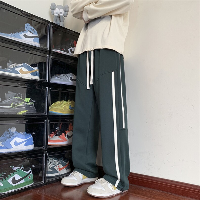 港风休闲裤男港风宽松直筒拖地裤束脚裤卫裤 KP733 P40图片