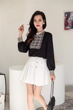 宫廷风缎面小衫，其它，伊洛姿