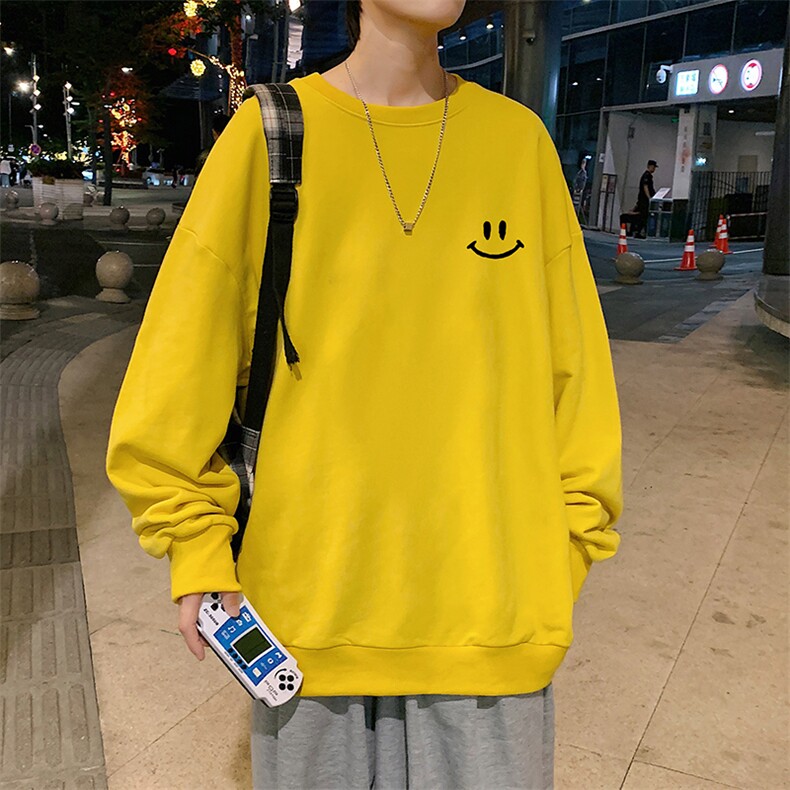 S6204-P28加绒款-P33秋季圆领卫衣男大码韩版宽松长袖外套,男装卫衣,电商A040