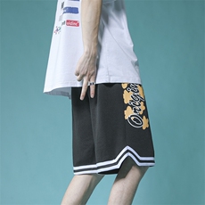 703-DK272-P28品质跑量款夏季男大码冰丝印花休闲短裤M-5XL，男装牛仔裤，星座703