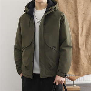 棉衣男士冬季加厚保暖棉服外套男宽松连帽棉袄图片