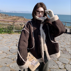 2025冬季新款已出加厚羊羔毛皮毛一体，女装皮草，2C120