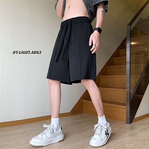 夏季美式宽松冰丝运动5分短裤货号DK73P40控价58图片