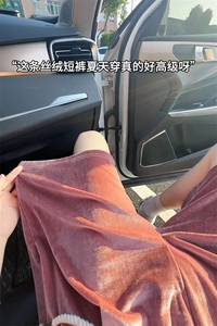 夏季男女同款冰丝速干短裤金丝绒五分裤休闲宽松沙滩裤DK161-P28图片