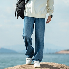 2025秋季新款海景大码美式马吉拉牛仔裤M-5XGK24109-特P40，男装牛仔裤，电商A022