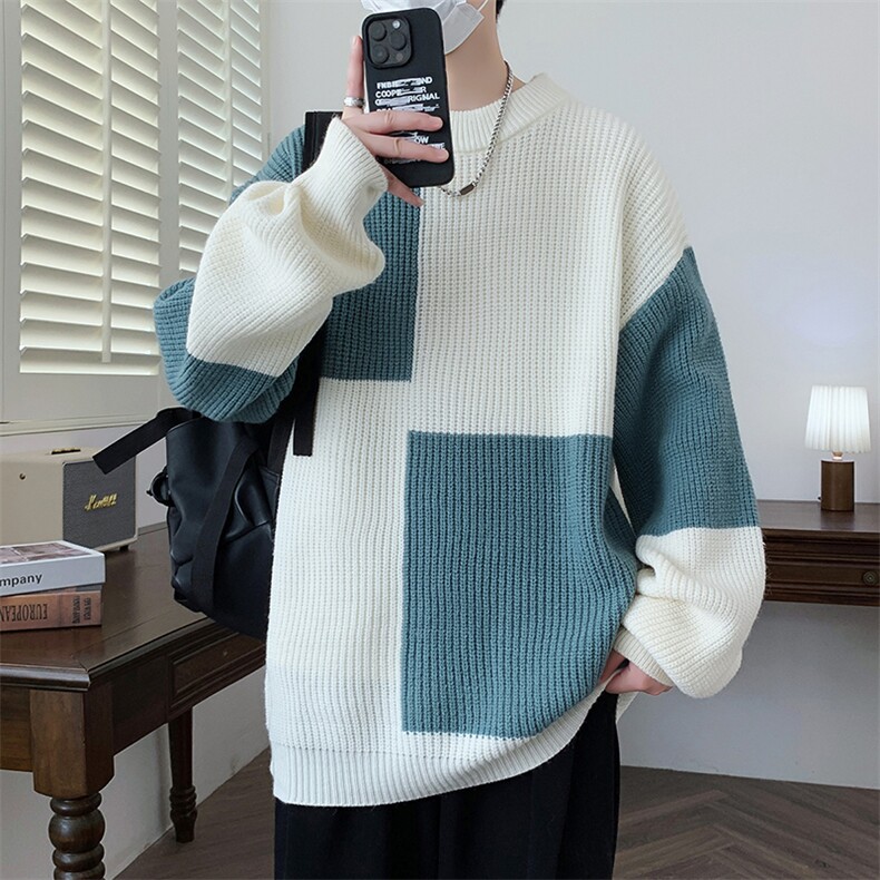 【新品】2025秋冬男士时尚休闲百搭针织毛衣潮流-M5103-P45,男装针织衫/毛衣,星座1105-1
