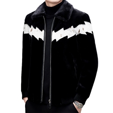 21秋冬男款纯色翻领休闲金貂绒保暖夹克外套棉服SNNJDR11825-P440，男装夹克，电商B212（原钱塘6029）
