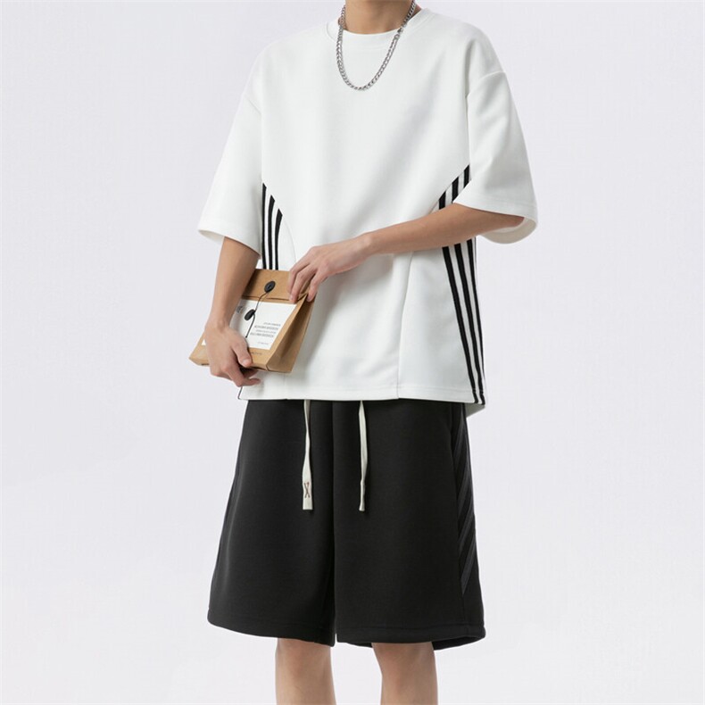 新款休闲夏季短袖套装,男装休闲套装,星座1106-2（原1111B）