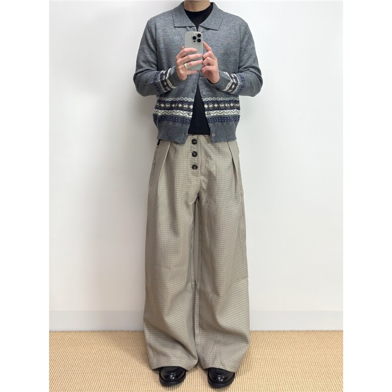 费尔岛针织开衫翻领毛衣针织衫D328-M8801-P75,男装针织衫/毛衣,电商D328