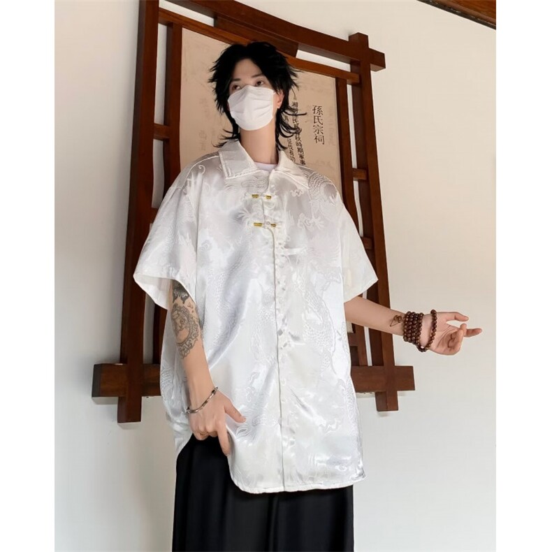 提花唐装衬衫夏季2024新款 C5104 P38图片
