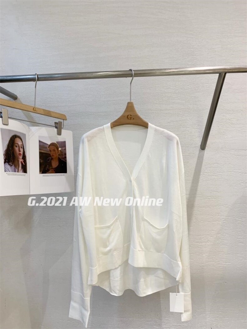 超细羊毛针织开衫，其它，G