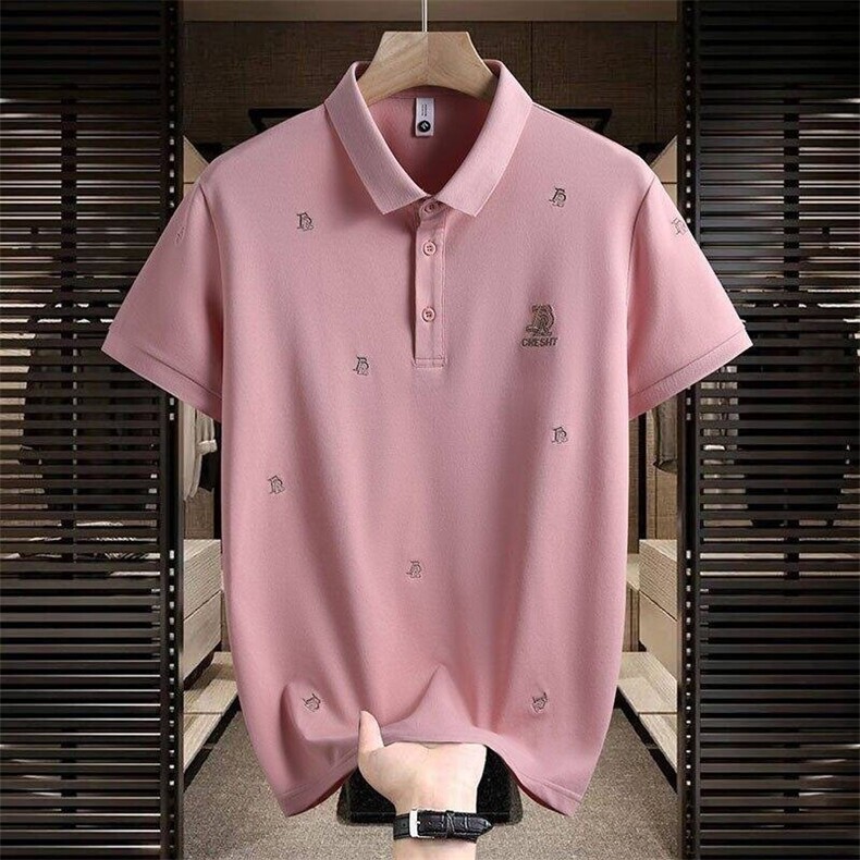 84045-P40夏季时尚休闲T恤男士POLO衫欧货潮牌商务翻领短袖T恤,男装Polo衫,电商D310B-1