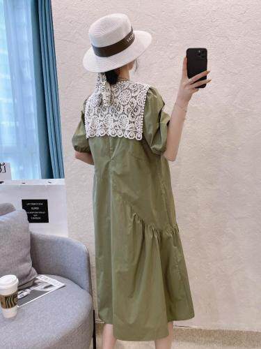 夏季连衣裙带围巾，女装连衣裙，曼希野