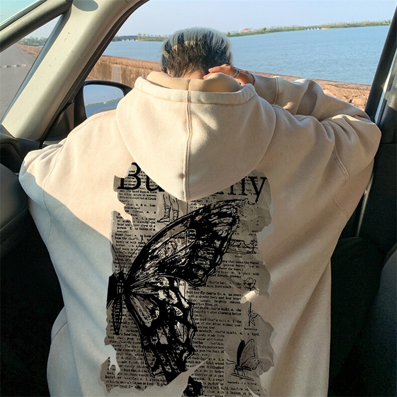 美式潮牌重磅水洗做旧连帽卫衣力推大码男XZ517A-2-Y7744-P68，男装卫衣，星座517A-2