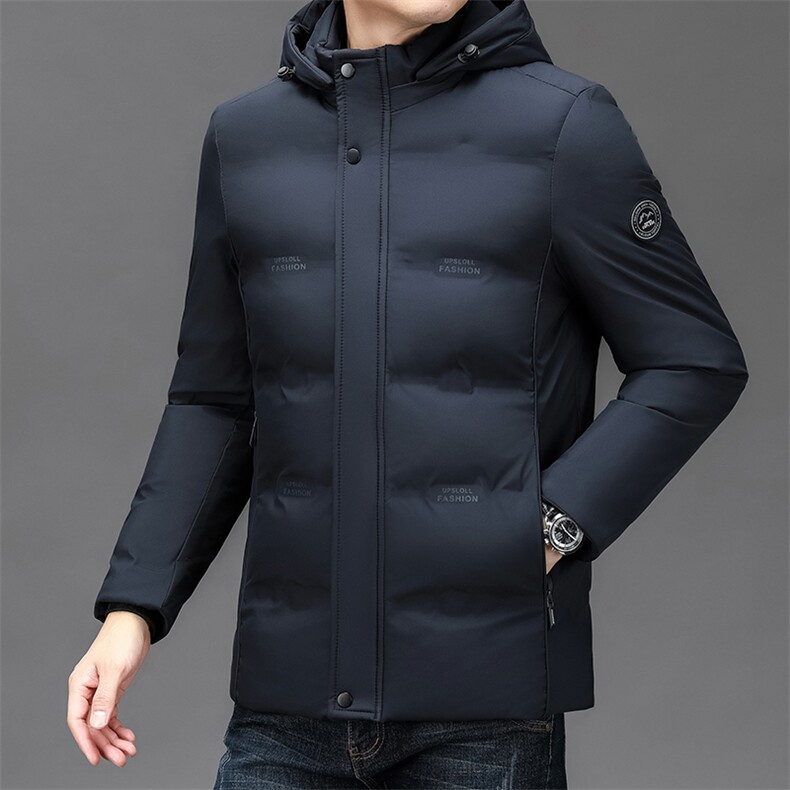 NN2382钱塘2020-3商务休闲简约冬季厚款中年男士棉衣外套P95,男装棉衣,钱塘207-3