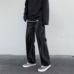 高街牛仔裤男hiphop直筒炸街扎染裤子设计感港风宽松阔腿759-p40图片