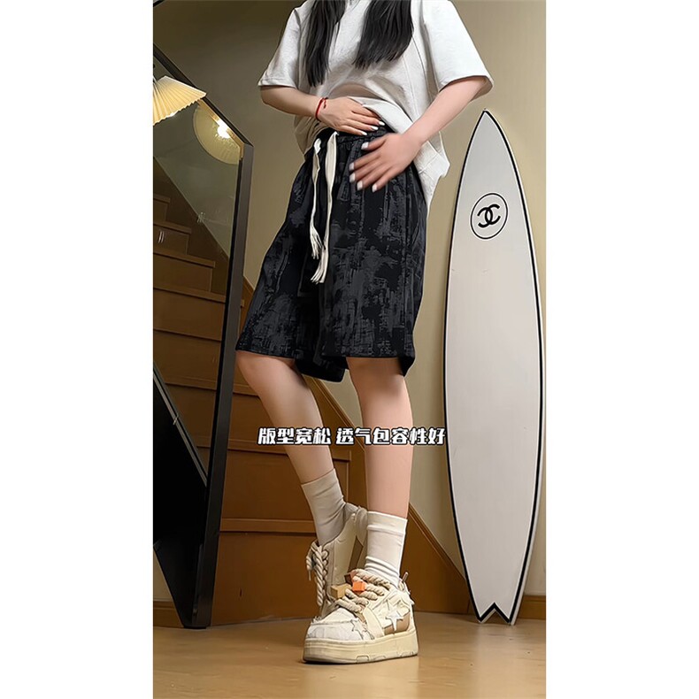 YK86055-P20聚酯纤维夏季新款灯芯绒扎染短裤男五分裤,男装休闲裤,电商A086-1