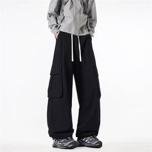 715-2-KS068-P65-X88-100棉（大口袋工装裤）,腿短屁股大男生穿搭博主图片