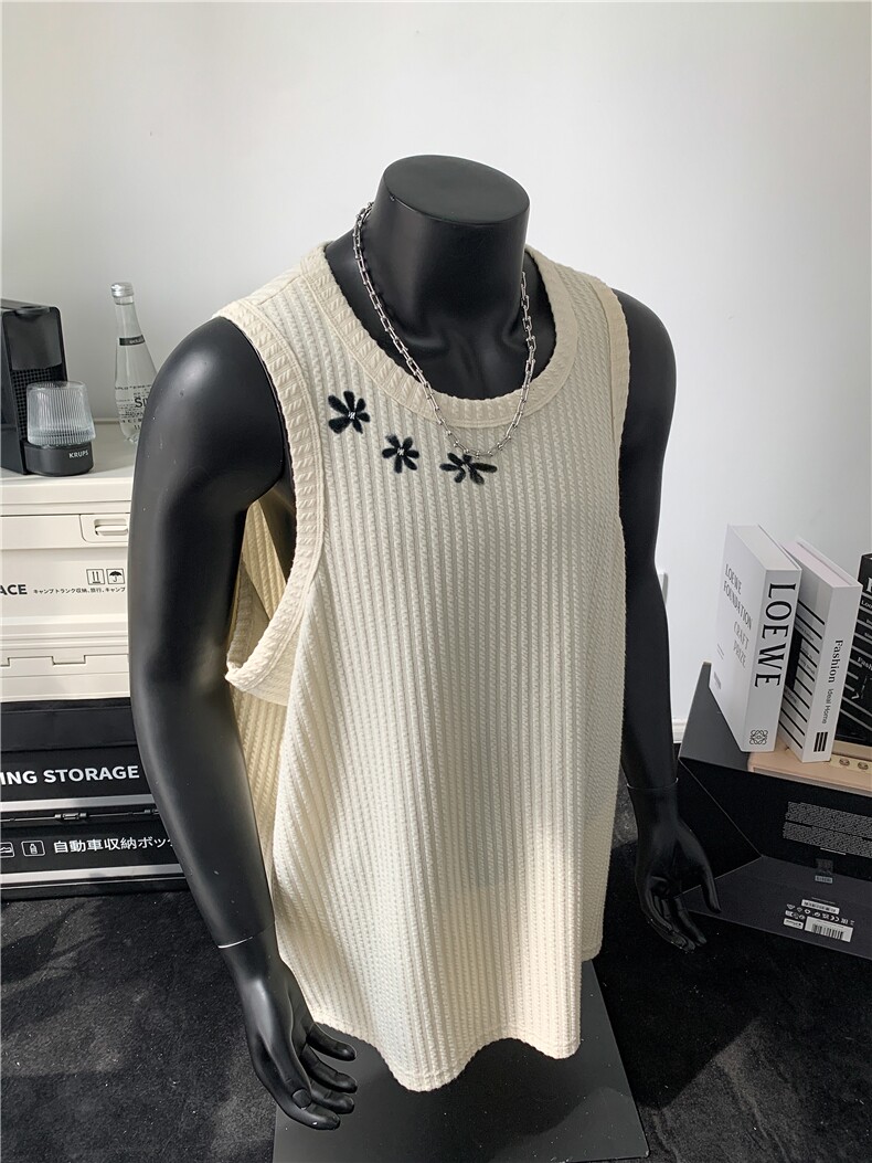 XZ809A/BXXX29/P25/控38肌理感美式印花背心T恤,男装背心/马甲,星座809A(原222-1)