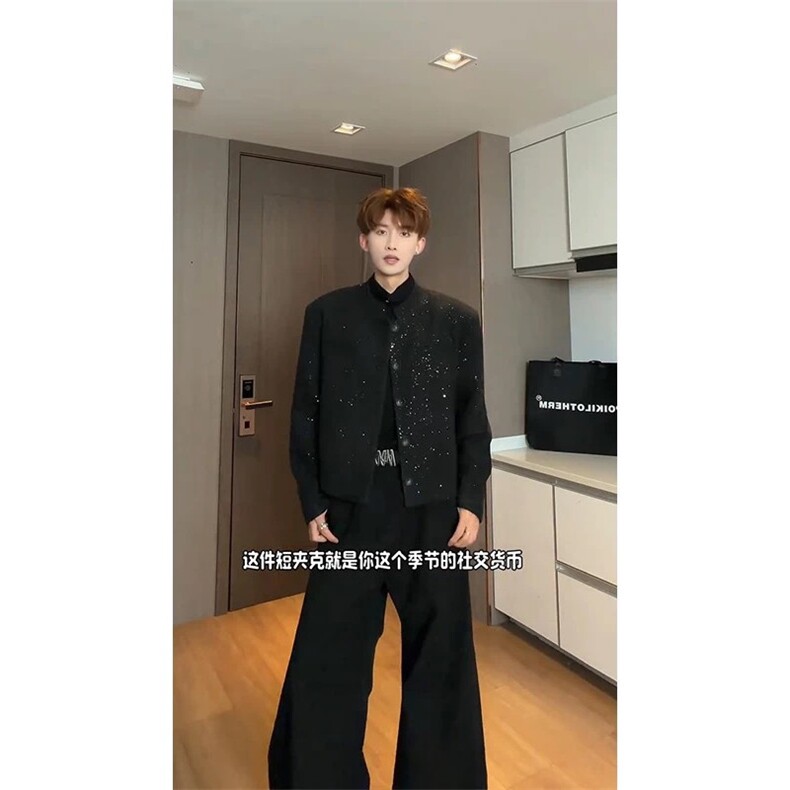 1506/QXZ2600/P59秋冬新款轻奢男士韩版潮流ins港风痞帅夹克,男装夹克,星座1506