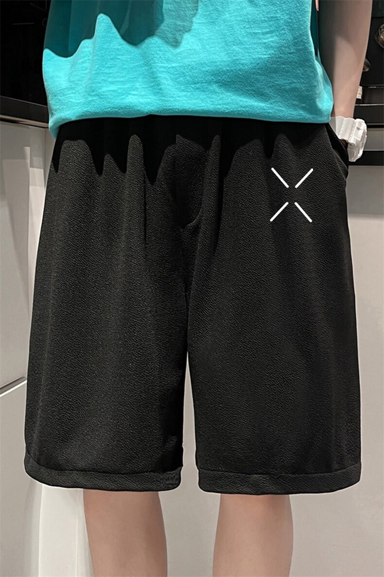 冰丝短裤男士大码宽松休闲五分裤男运动中裤MK37305-P15,男装休闲裤,电商A040