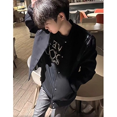 撞色棒球服外套女春秋2025年新款韩版休闲百搭复古夹克J8035，男装夹克，星座1116A（原606A-3）