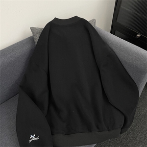 春秋季纯色简约外套潮流新款宽松休闲百搭棒球服外套图片