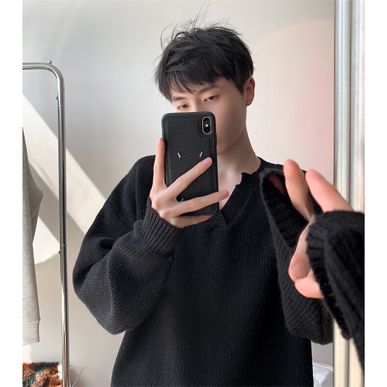 毛衣男秋冬新款港风宽松针织毛衫MYA7-P58,男装针织衫/毛衣,星座214-3