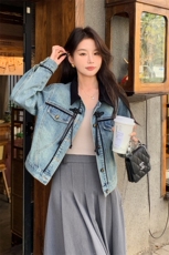 2024年春季新款时尚潮流牛仔外套，女装牛仔外套，依曼迪