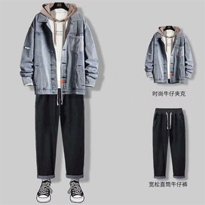 1506A/GY80220/P44夹克大童男装上衣休闲学生宽松士潮1图片