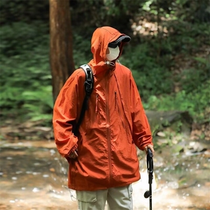 夏季防晒服户外运动透气情侣连帽情侣防晒衣皮肤衣男 Y139图片