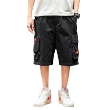 2021夏季新款日系大码男休闲裤运动工装短裤五分裤K352-P45，男装休闲裤，电商A001